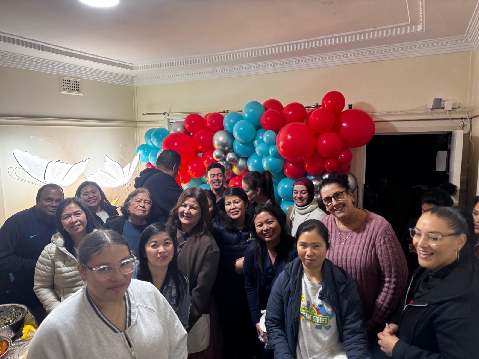 Community members celebrating with Serenity Care Connection