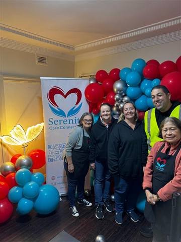 Serenity Care Connection volunteer team at a community event